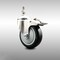 Service Caster 4 Inch 316SS Black Polyurethane Swivel 3/8 Inch Stem Caster Total Lock Brake SCC SCC-SS316TSTTL20S414-PPUB-BLK-381615 - alternate 1